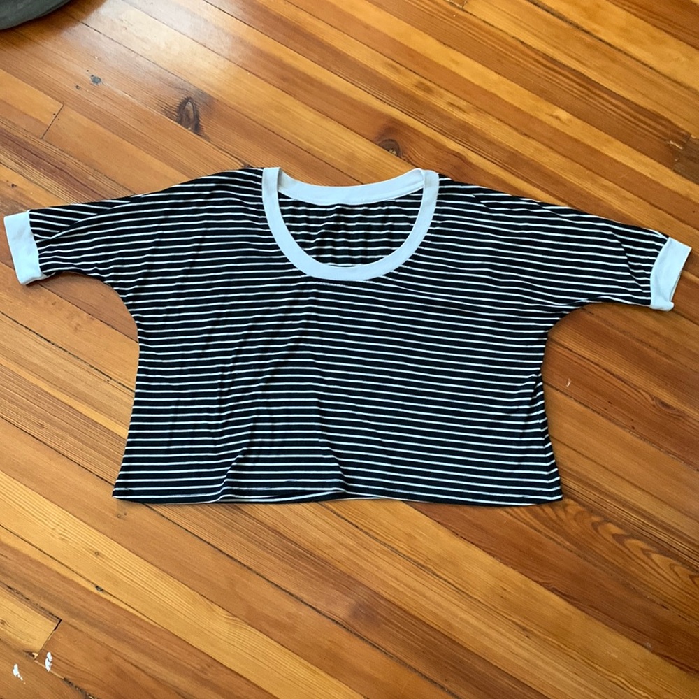 Striped crop top